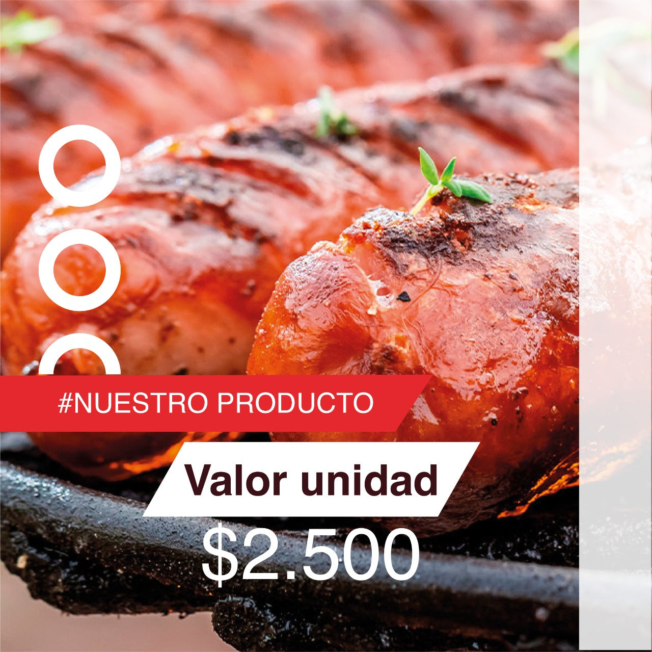 Paquete de Chorizos x5